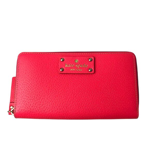Kate Spade Bag Set Small Rachelle Neda Wellesley Zip Around Wallet Hot Rose Pink - Picture 4 of 10